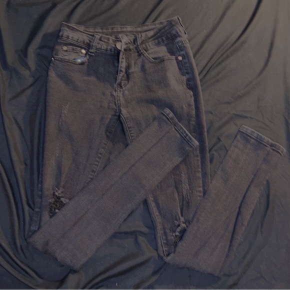 Black Ripped Jeans - Picture 3 of 3